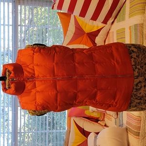 GAP Orange downpuffer vest XS